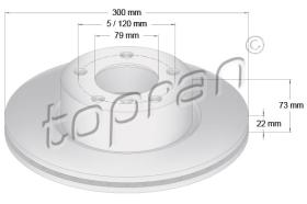 TOPRAN 501901 - DISCO DE FRENO