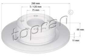 TOPRAN 501903 - DISCO DE FRENO