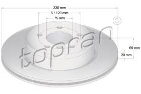 TOPRAN 502006 - DISCO DE FRENO