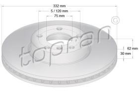 TOPRAN 502031 - DISCO DE FRENO