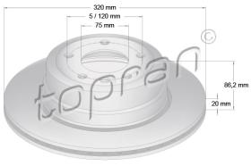 TOPRAN 502874 - DISCO DE FRENO