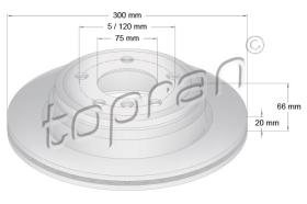 TOPRAN 503014 - DISCO DE FRENO