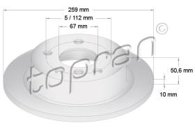 TOPRAN 503071 - DISCO DE FRENO