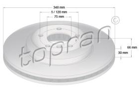 TOPRAN 503161 - DISCO DE FRENO