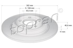 TOPRAN 600647 - DISCO DE FRENO