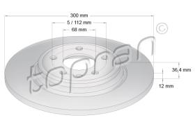 TOPRAN 631154 - DISCO DE FRENO