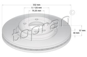 TOPRAN 631163 - DISCO DE FRENO