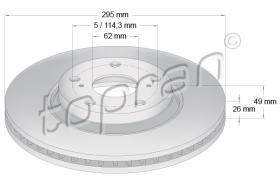 TOPRAN 631167 - DISCO DE FRENO