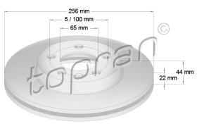 TOPRAN 631175 - DISCO DE FRENO