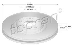 TOPRAN 631176 - DISCO DE FRENO