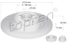 TOPRAN 700642 - DISCO DE FRENO