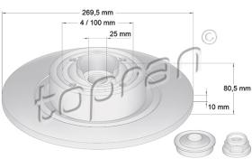 TOPRAN 700643 - DISCO DE FRENO