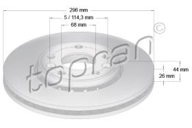 TOPRAN 700802 - DISCO DE FRENO