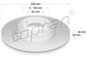 TOPRAN 820260 - DISCO DE FRENO