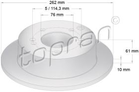 TOPRAN 820381 - DISCO DE FRENO