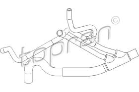 TOPRAN 700496 - MANGUERA RADIADOR, REFRIGERACIóN MOTOR