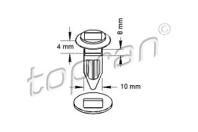 TOPRAN 205758 - TUERCA